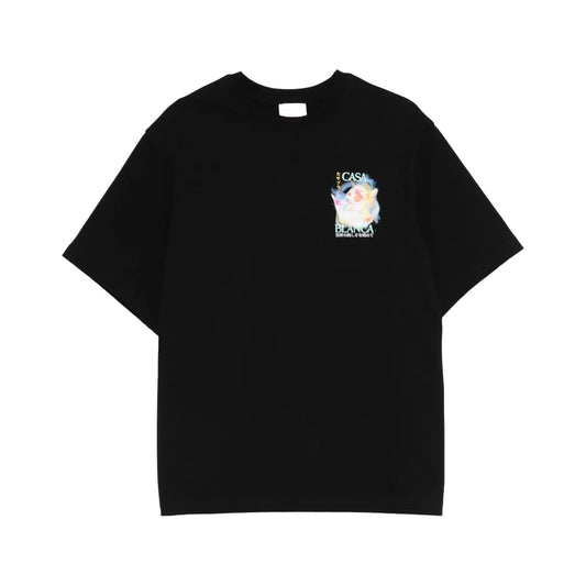 CASABLANCA GALATIC T-SHIRT BLACK