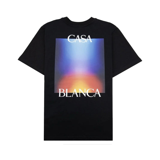 CASABLANCA GRADIENT T-SHIRT BLACK
