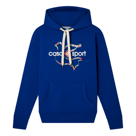 CASABLANCA SPORT HOODIE BLUE